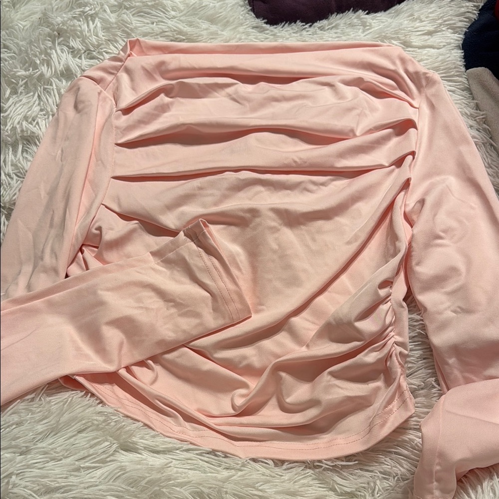 Light Pink Long Sleeve Top + Matching Bottoms seperate